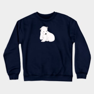 Playful Polar Bear Crewneck Sweatshirt